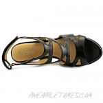 Naturalizer Womens Dianna Faux Leather Slingback Sandals Black 7 Medium (B M)