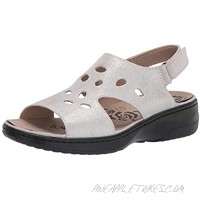 Propet Women's Gabbie Sandal Silver 12 Wide