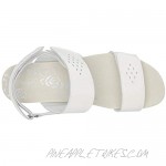 Propet Women's Madrid Espadrille Wedge Sandal White 6.5 Wide