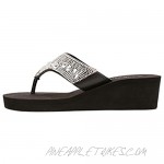 Olivia Miller Womens TYOM-133 Wedge Sandals 10 Black