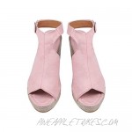 Sandals For Women Wedge Platform Sandals Espadrille Open Toe Ankle Strap Summer High Heel Gladiator Sandals