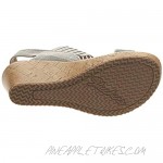 Skechers Women's Beverlee Smitten Kitten Wedge Sandal Taupe 10 Medium US
