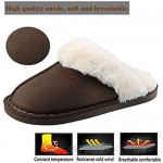 C CELANDA Men's Women's House Slippers Faux Fur Memory Foam Slippers Cute Comfy Flat Home Shoes Soft Anti-Skid Indoor/Outdoor Slippers