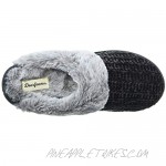 Dearfoams Women's Fairisle and Solid Chenille Knit Boot Slipper