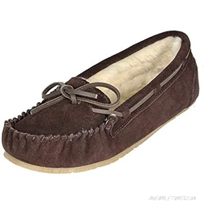 DREAM PAIRS Women's Faux Fur Slippers Loafers Flats Shoes