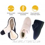Gold Toe Womens Wide Adjustable Strap Orthopedic Wrap Slipper Bootie Memory Foam House Shoes
