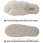 good motion Womens House Fuzzy Slippers Fluffy Soft Plush Cute Slippers Comfortable Fur Memory Foam Slippers Women's Cross Band Slippers Cozy Slip On Open Toe Indoor Outdoor Shoes for Women Size 7-12