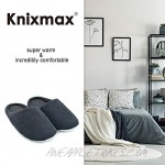 Knixmax Womens Slippers Non Slip Memory Foam House Slipper Comfort Indoor Shoes Grey