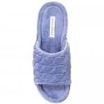 Laura Ashley Womens Scallop Plush Memory Foam Slip-Ons (See More Colors and Sizes)