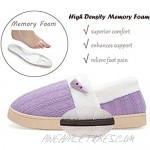 NineCiFun Women's Closed Back House Slippers Memory Foam Comfy Bedroom Shoes Indoor Outdoor Warm Moc Home Slippers with Anti Slip Outsole