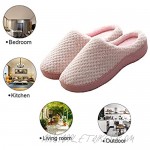 Ofoice Mens Womens Memory Foam Slippers Comfort Indoor House Shoes with Non-Slip Rubber Sole