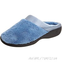 On Your Feet Women's Micro Terry Pillowstep Satin Cuff Clog Denim X-Large 9.5-10