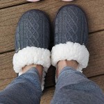 Pudus Women's Cozy House Slippers with Memory Foam & Extra-Plush Fleece Lining