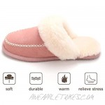 SE'RENIS Women’s Cirrus Sheepskin Slippers Cow Suede Moccasin Slipper with Genuine Australian Shearling Wool Lining and Insole