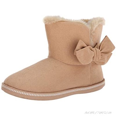 Skechers Women's Cozy Campfire-Microfiber Slipper Boot with Bow