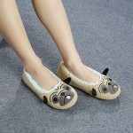Womens Ballerina Indoor Slippers Winter Soft Animal Panda Slipper Lightweight Home Shoes