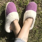 Women's Fuzzy Slippers Slip On House Shoes Memory Foam Comfort Plush Fur Lining Indoor Outdoor Anti-Slip