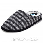 Womens Indoor/Outdoor Soft Ombré Woven Striped Fur Lined Clog Slipper W/Memory Foam