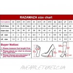 RAZAMAZA Women Fashion Cone Heel Pumps Ankle Strap