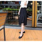Flat Shoes for Women Slip on Buckle Dress Loafers Classic Cute Comfort Pointed Toe Ballet Shoes 1CM