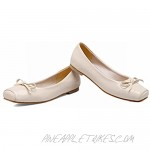 Latasa Women's Square Toe Slip On Ballet Flats Ballerina Shoes