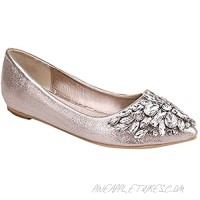 MayBest Women's Girls Fashion Shoes Cosy Flat Heel Shoes Shiny Crystal Ballet Princess Shoes