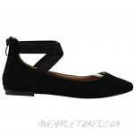 MVE Shoes Classic Ballerina Elastic Strap Flat