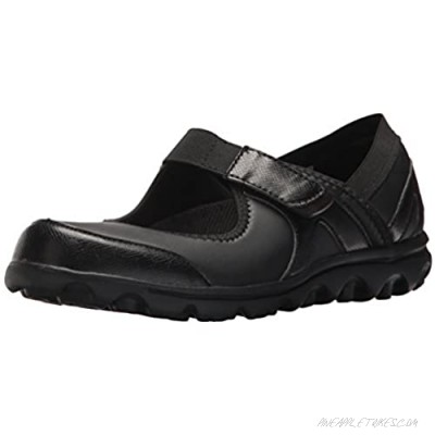Propet Women's Onalee Mary Jane Flat Black Smooth 11 X-Wide