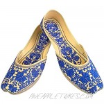 Step n Style Flat Blue Punjabi Jutti Flat Shoes Wedding Shoes Khussa Shoes Mojari Jooti