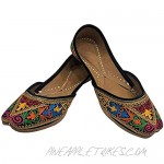 Stop n Style Women Multicoloured Punjabi Jutti Ethnic Mojari Handmade Multi Jutti Indian Shoes Handmade Shoes