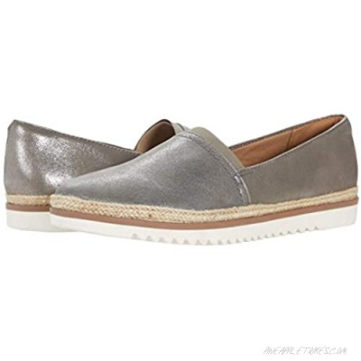Clarks Women's Serena Paige Loafer Flat Metallic Leather Combi