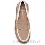 Linea Paolo - Minka - This Season's Must-Have Two-Tone Lug Sole Welted Loafer in Leather or Nubuck