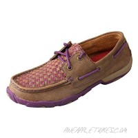 Twisted X Women's Boat Shoe Driving Moc Bomber/Purple 9(M)