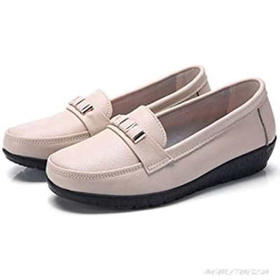 XBAO Womens Penny Loafers Slip-on Low Heels Comfort Platform Driving Mocassins Office Casual Shoes