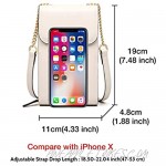 Crossbody Cell Phone Purse for Women Genuine Leather Ladies Crossbody Phone Bags Cowhide Leather Cross Body Purse