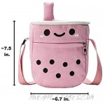 Cute Boba Milk Tea Crossbody Bag