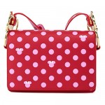 Disney Minnie Mouse Pink Polka Dot Bow Crossbody Bag