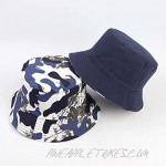 Unisex Sun Hat Bucket Hat for Men Women Kids Outdoor Fishing Summer Travel Cap Hat Reversible Double-Side-Wear