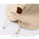 Womens Ponytail Summer Sun Hat Wide Brim UV Protection Foldable Safari Fishing Cap Floppy Bucket Hats