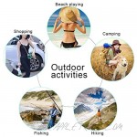 Women's Ponytails Sun Hats UV Protection Boonie Bucket Fishing Cap Mesh Wide Brim Outdoor Beach