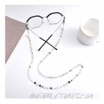 CosTimo Women Eyeglass Chains Glasses Sunglass Mask Chain Lanyards Copper Pearl Gold Silver