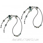 DS. DISTINCTIVE STYLE Glasses Chains 2 Pieces Beaded Eyeglass Chain Holders Stylish Sunglasses Straps for Women