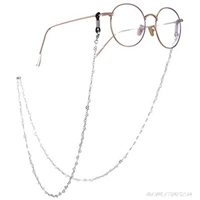 EUEAVAN Fashion Twist Link Metal Eyeglass Chain Glossy Finish Sunglasses Holder Eyewear Retainer Strap for Women
