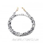 milk + sass eyeglass and sunglass chain holder strap small size marble