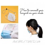 Multifunction Lanyard Face Mask Leash - Black | Keep From Losing Your Mask | Mask Holder and Hanger | Adjustable Length | 5 pack