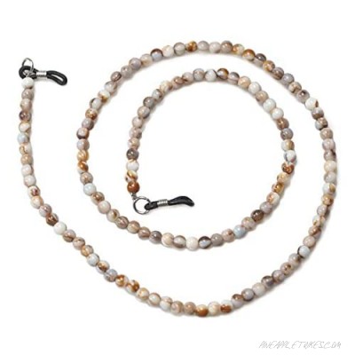 Sopaila Pearl Beads Eyeglasses Chain String Holder Sunglasses Necklace Chain Cords Amber1