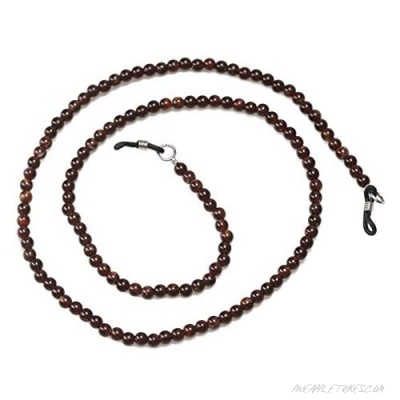 Sopaila Pearl Beads Eyeglasses Chain String Holder Sunglasses Necklace Chain Cords Brown