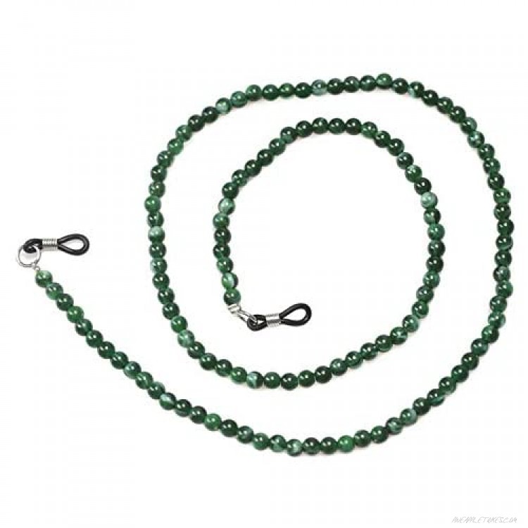 Sopaila Pearl Beads Eyeglasses Chain String Holder Sunglasses Necklace Chain Cords Darkgreen
