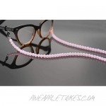 Sopaila Pearl Beads Eyeglasses Chain String Holder Sunglasses Necklace Chain Cords Lightpink