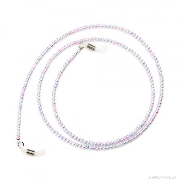 Sopaila Pearl Beads Eyeglasses Chain String Holder Sunglasses Necklace Chain Cords PinkA